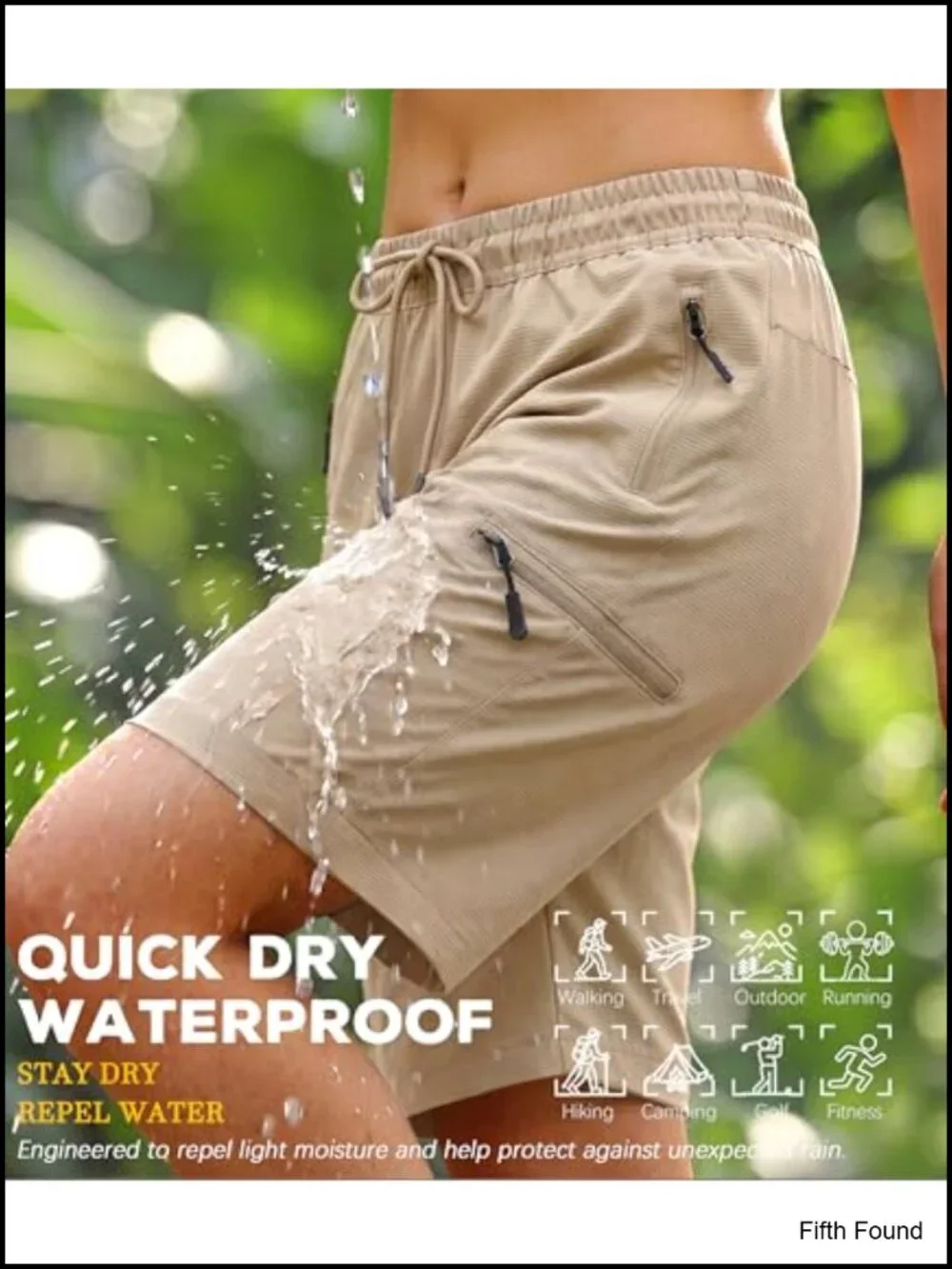 Mid Rise Hiking Shorts with Pockets 7 Inch Inseam Quick Dry UPF 50+